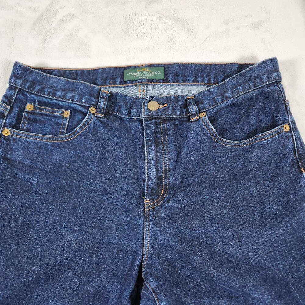 Lauren Ralph Lauren Womens Jeans Size 8 Petite Blue Denim Mid Rise Boot Cut - Picture 6 of 12